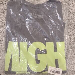 Men's Large Grey Superfresh Might Do It Tee Shirt